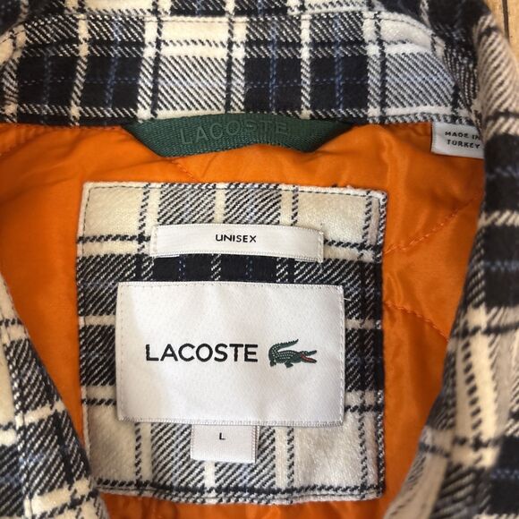 Lacoste Overshirt Quilt Lined Shacket Large Unisex CH0451 - Picture 3 of 7